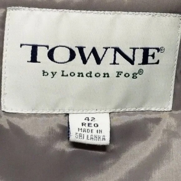 London Fog Towne Trench Coat Belt 42R - Picture 9 of 12